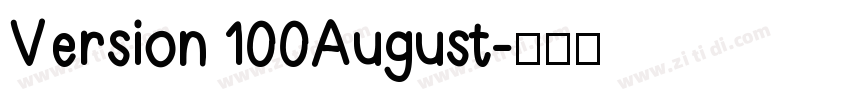 Version 100August字体转换